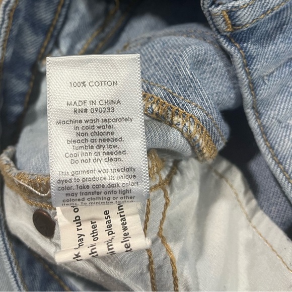 Pacsun Mom Jeans Jason Two Toned Blue Colorblock Womens Sz 24 Retro Boho 90s Y2K - Picture 9 of 12
